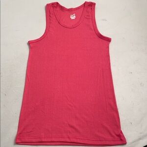 Pamela hot pink cotton ribbed tank top XL